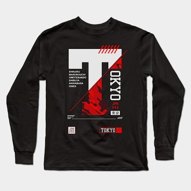 Tokyo Long Sleeve T-Shirt by ABCSHOPDESIGN